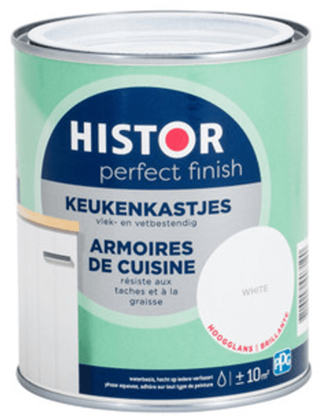 histor perfect finish keukenkastjes hoogglans wit 0.75 ltr