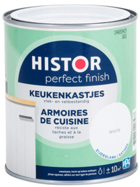 histor perfect finish keukenkastjes zijdeglans lichte kleur 750 ml