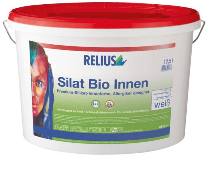 relius silat bio innen lichte kleur 12.5 ltr