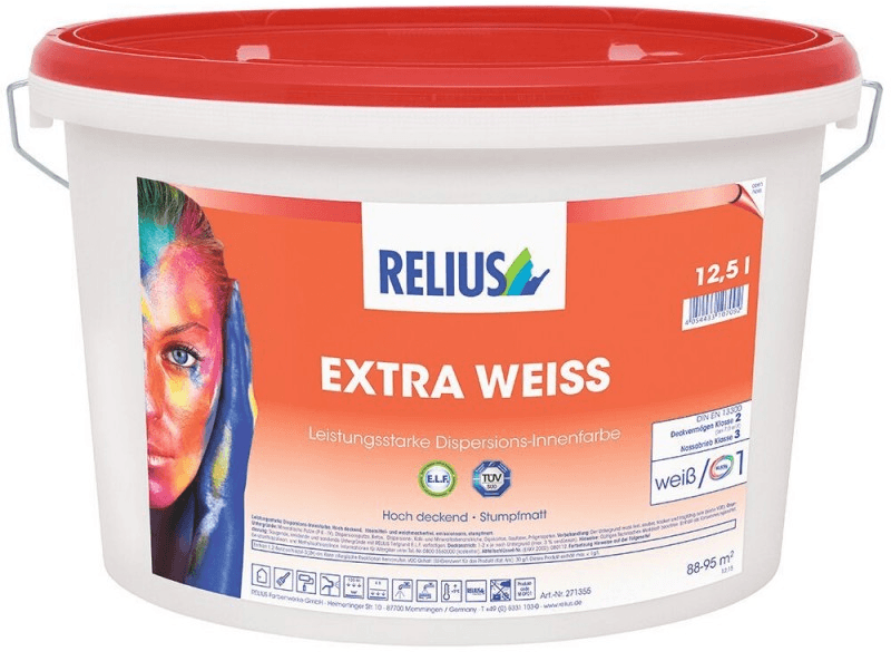 relius extra weiss lichte kleur 12.5 ltr