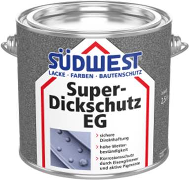 sudwest super dickschutz eg db-701 zilvergrijs 2.5 ltr