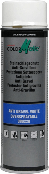 colormatic professionele anti steenslag spray wit 380228 500 ml