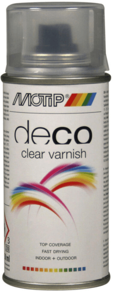 motip deco paint clear varnish alkyd hoogglans kwastblik 591603 100 ml