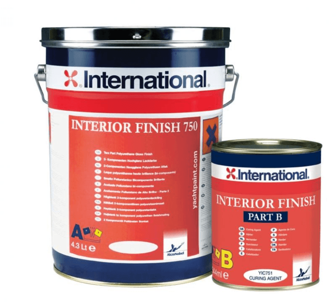 international interior finish 750 ral 9003 wit component a 4.3 ltr (voor 5 ltr)