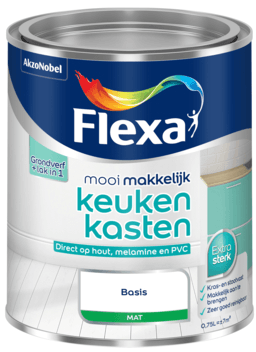 flexa mooi makkelijk keukenkasten mat wit 0.75 ltr