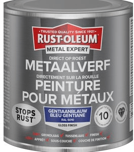 rust-oleum metal expert metaalverf gloss ral 9010 0.25 ltr