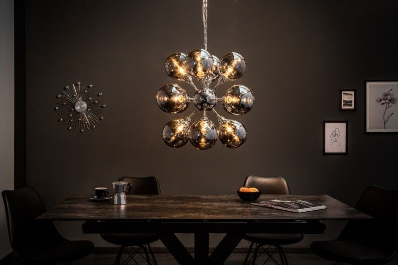 Extravagante hanglamp GALAXY 72cm zilveren hanglamp Modern Design - 39101