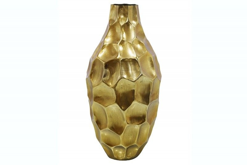 Elegante Vaas ORGANIC ORIENT 45cm goud Hammerschlag Design - 41545