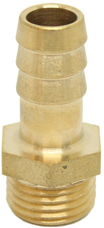 Messing slangtule - 6mm x 1/8” - buitendraad
