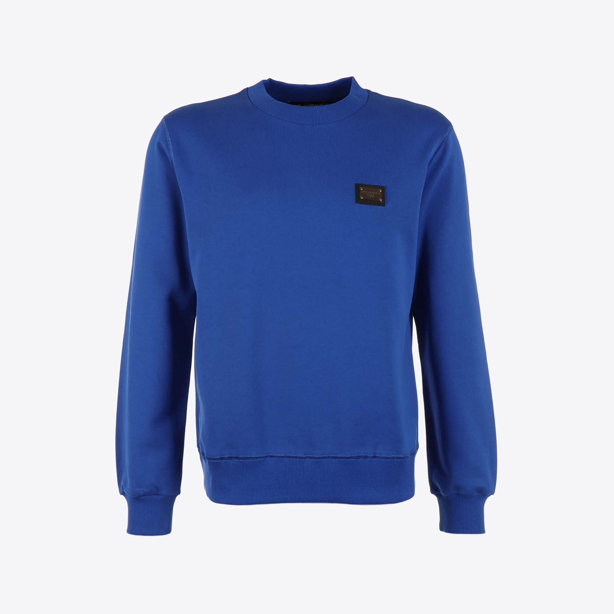 Sweater Felblauw Plaque