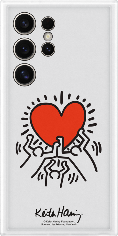 Samsung Galaxy S24 Ultra Keith Haring Suit Back Cover Transparant