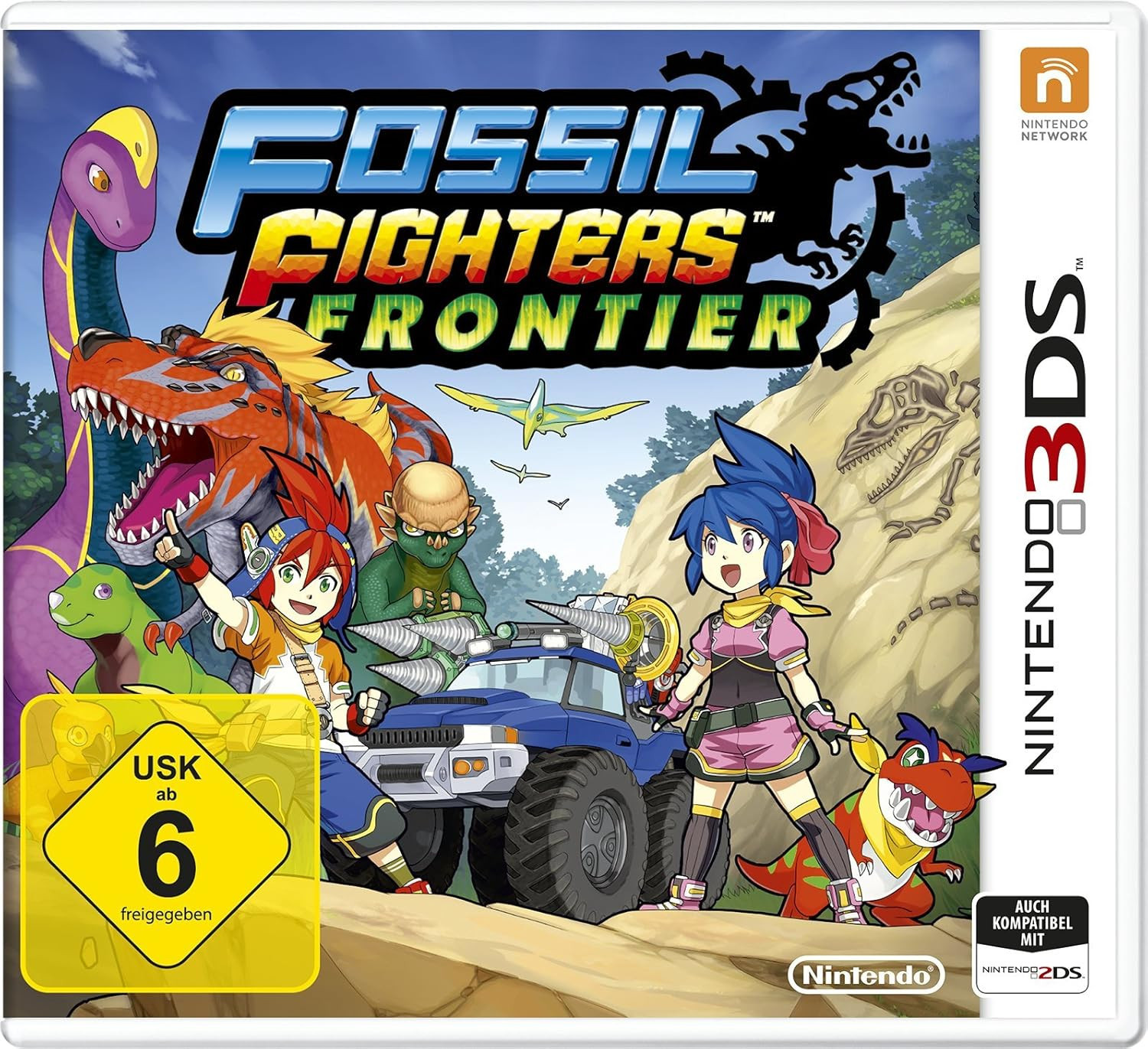 Fossil Fighters Frontier (verpakking Duits, game Engels)