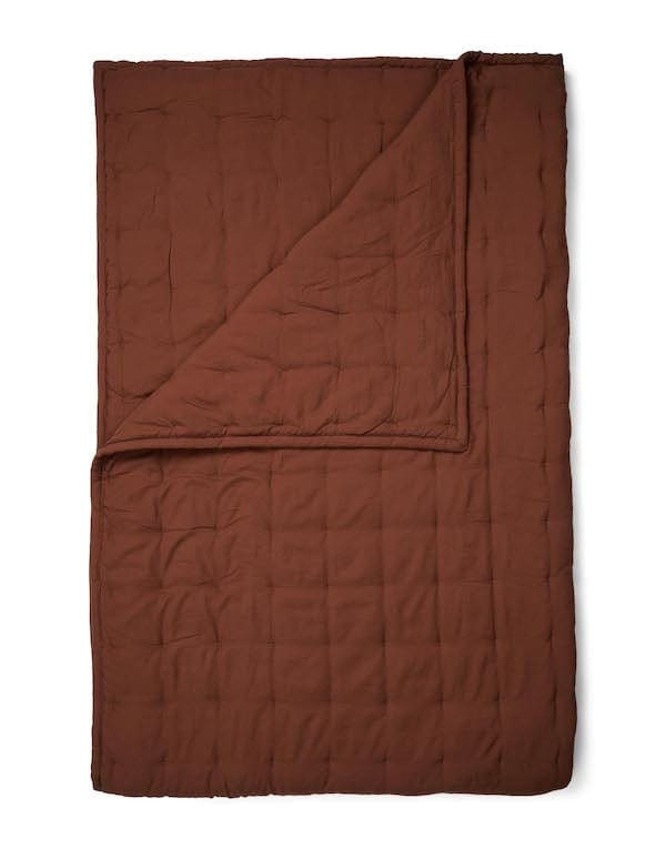 Essenza Ruth Shell Brown Quilt
