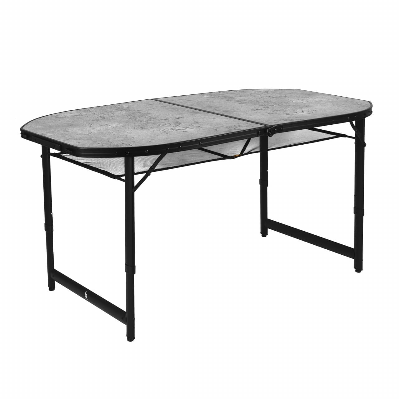 Bo-Camp Northgate Ovaal 150 x 80 cm Campingtafel Grijs