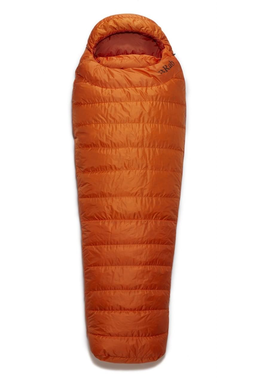 RAB Ascent 300 Long Mummy Slaapzak Dons Oranje