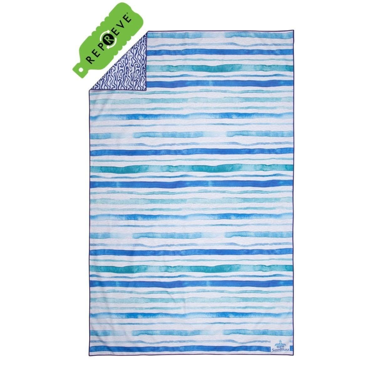 SooBluu Calm 100 x 160 Reis Handdoek Blauw