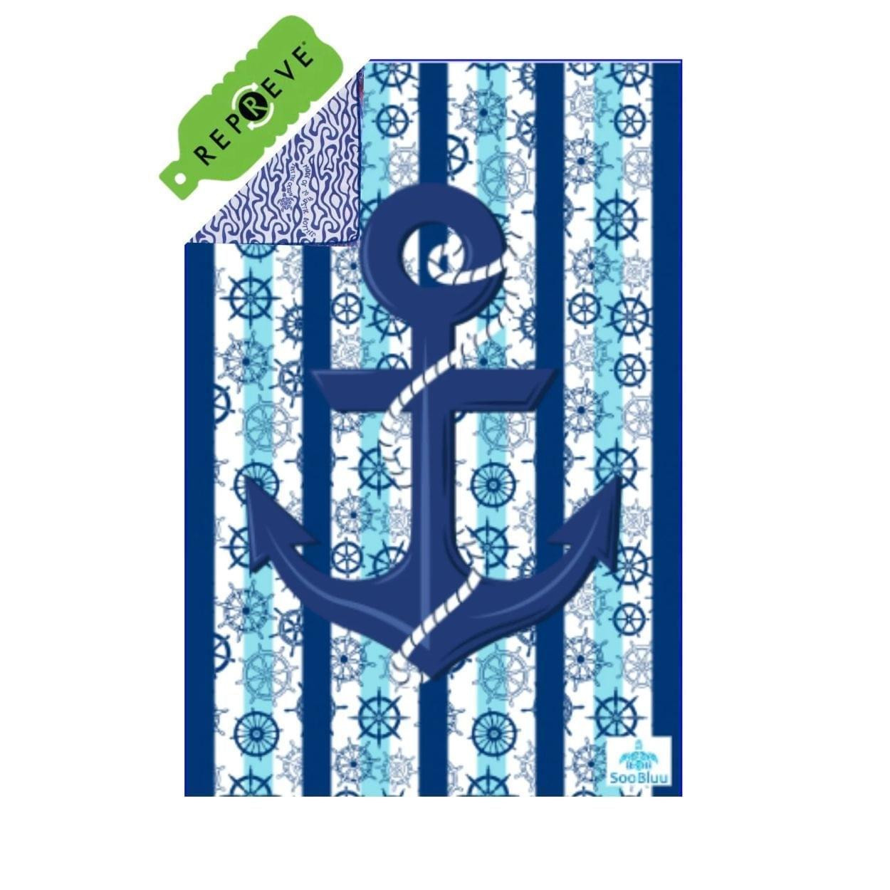 SooBluu Skip 100 x 160 Reis Handdoek Blauw