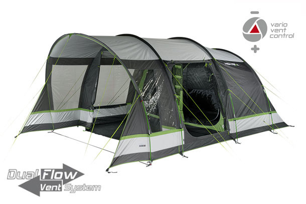 High Peak Garda 4.0 Familietent 4 persoons 550 x 280 cm Grijs