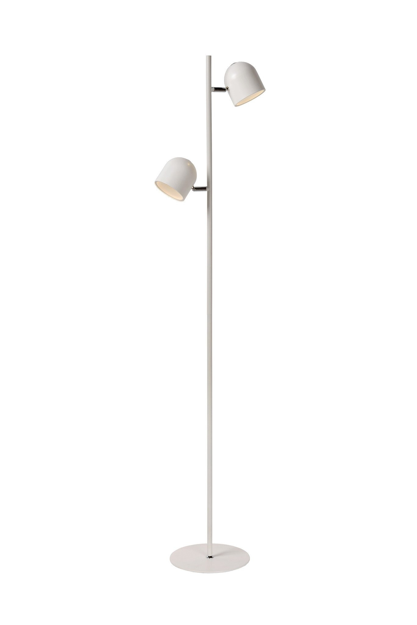 Lucide SKANSKA - Vloerlamp - LED Dimb. - 2x5W 3000K - Wit