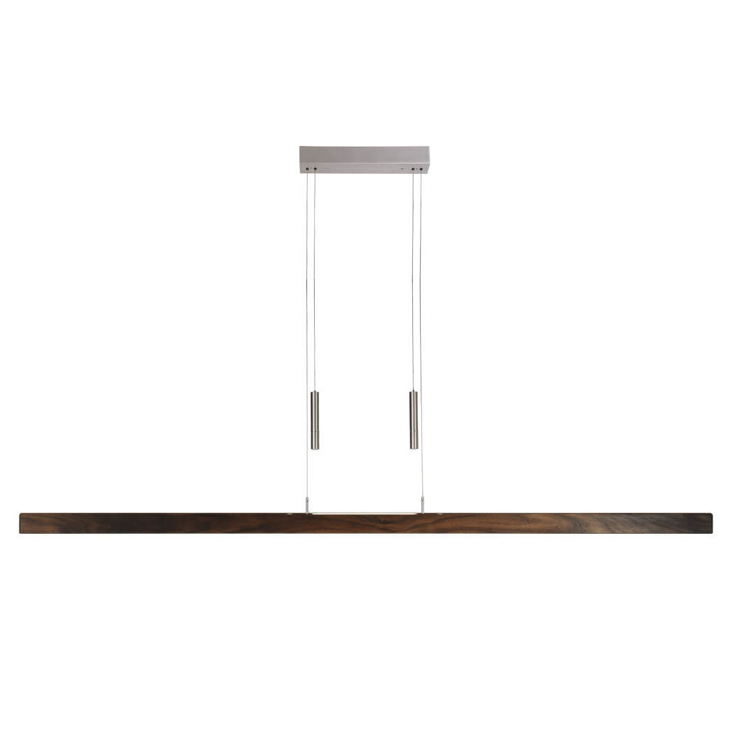 Herzblut Hanglamp Leonora Dim up-down 160 cm notenhout
