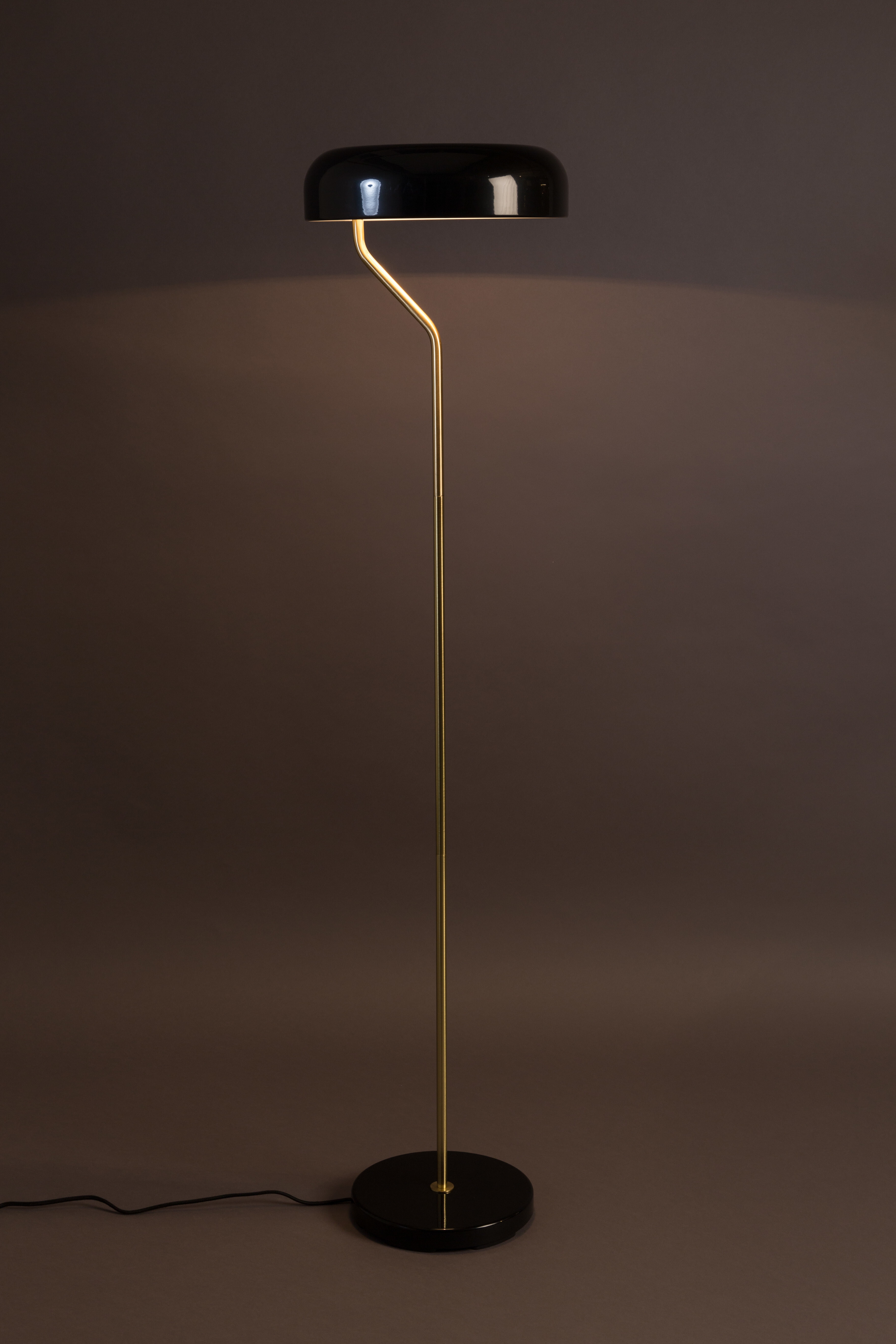 Dutchbone Vloerlamp 'Eclipse' 130cm, kleur Zwart