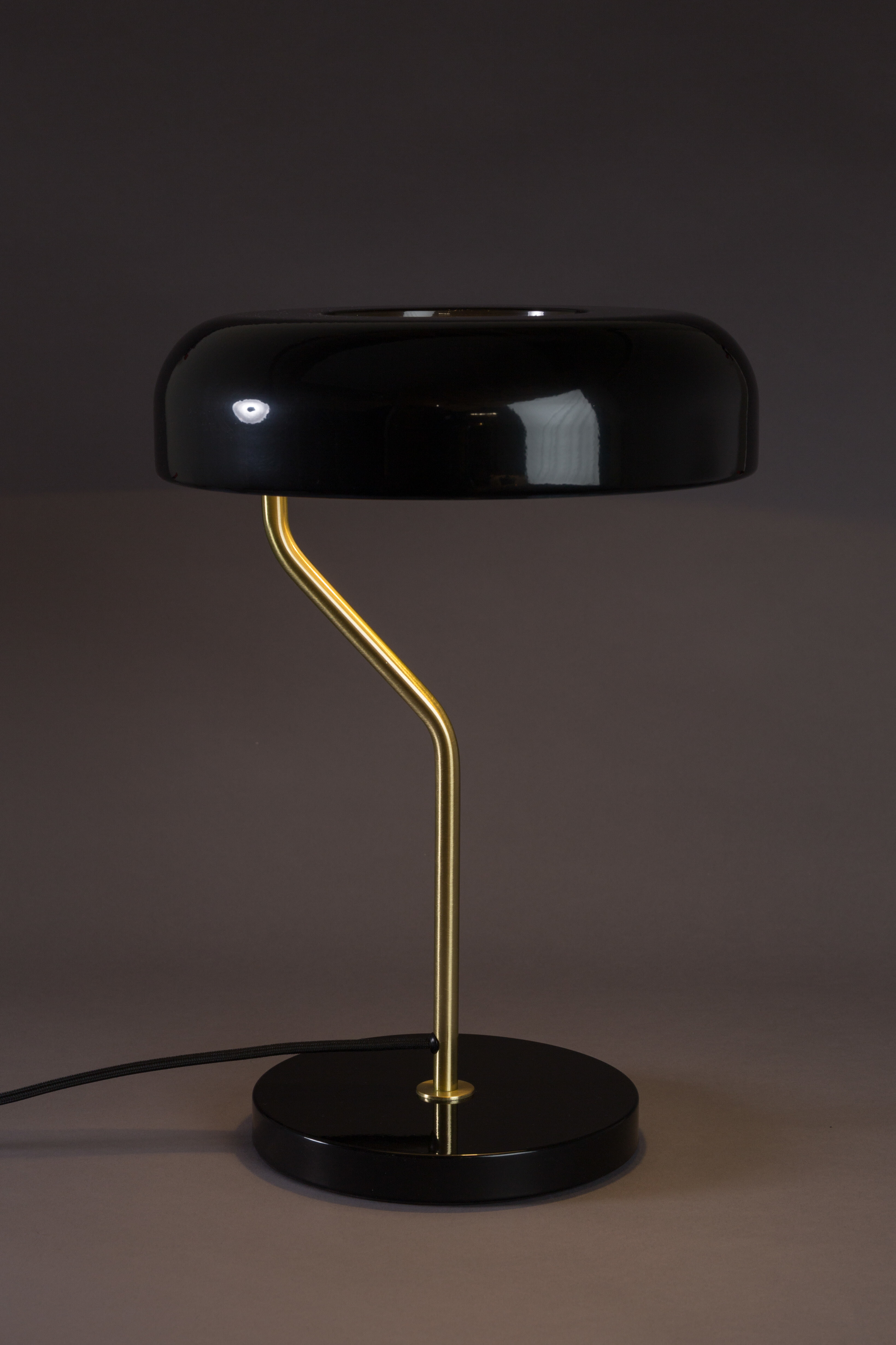 Dutchbone Tafellamp 'Eclipse' 42cm, kleur Zwart