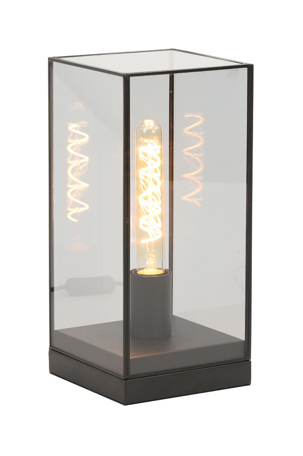 Light & Living Tafellamp 'Askjer' 32.5cm, kleur Mat Zwart