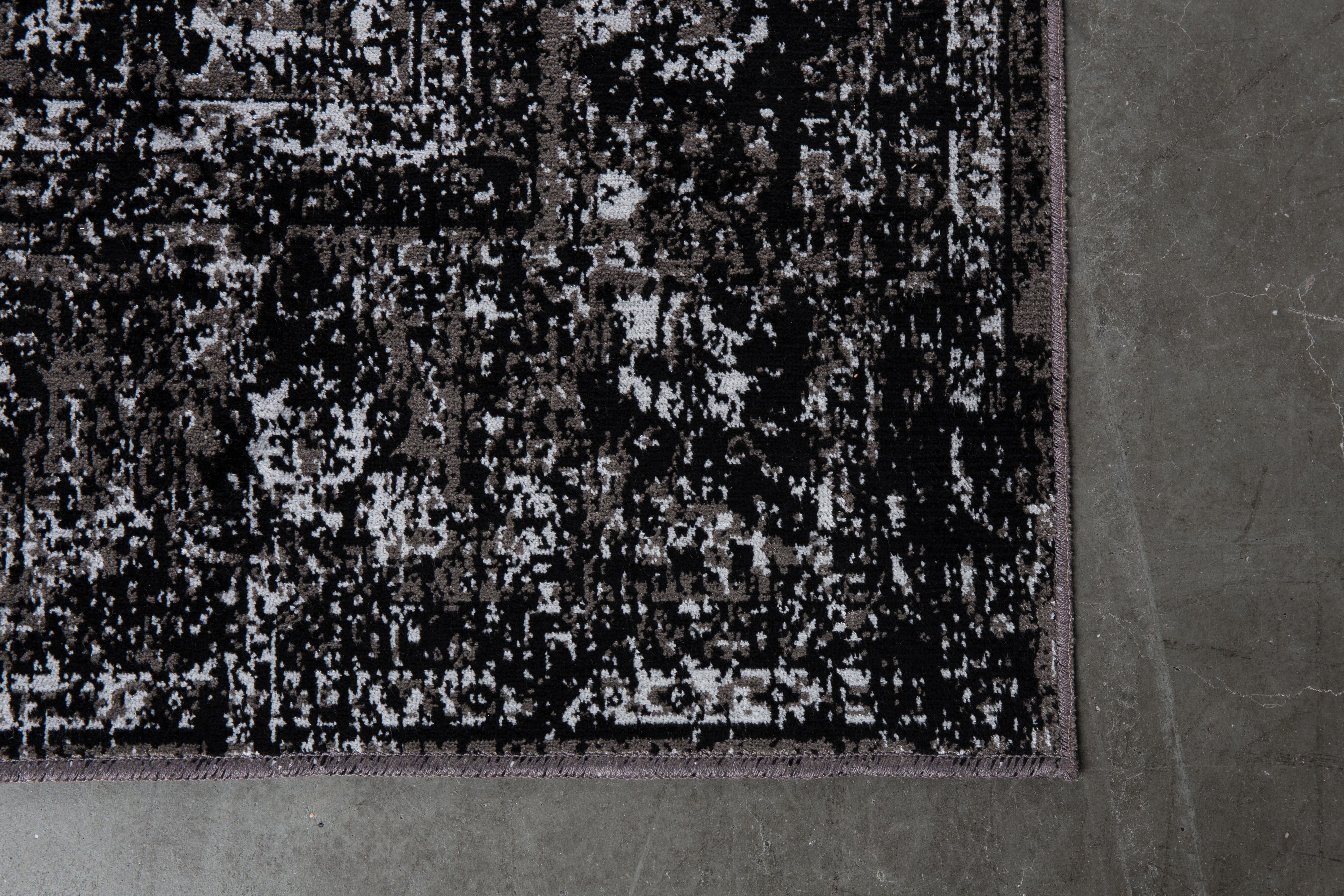 Vloerkleed 'Elian' 160 x 230cm, kleur Zwart