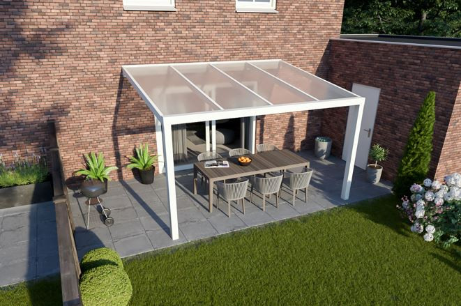 Greenline veranda 400x400 cm - polycarbonaat dak