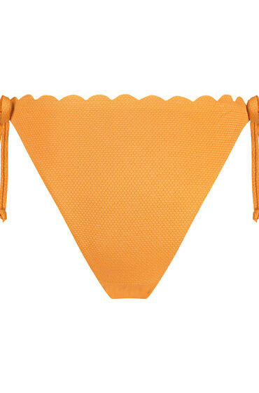 Hunkemöller Cheeky Tanga Bikinibroekje Scallop Lurex Oranje