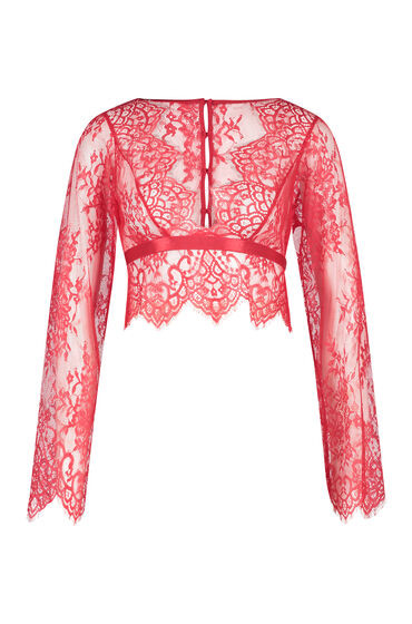 Hunkemöller Top Allover Lace Rood