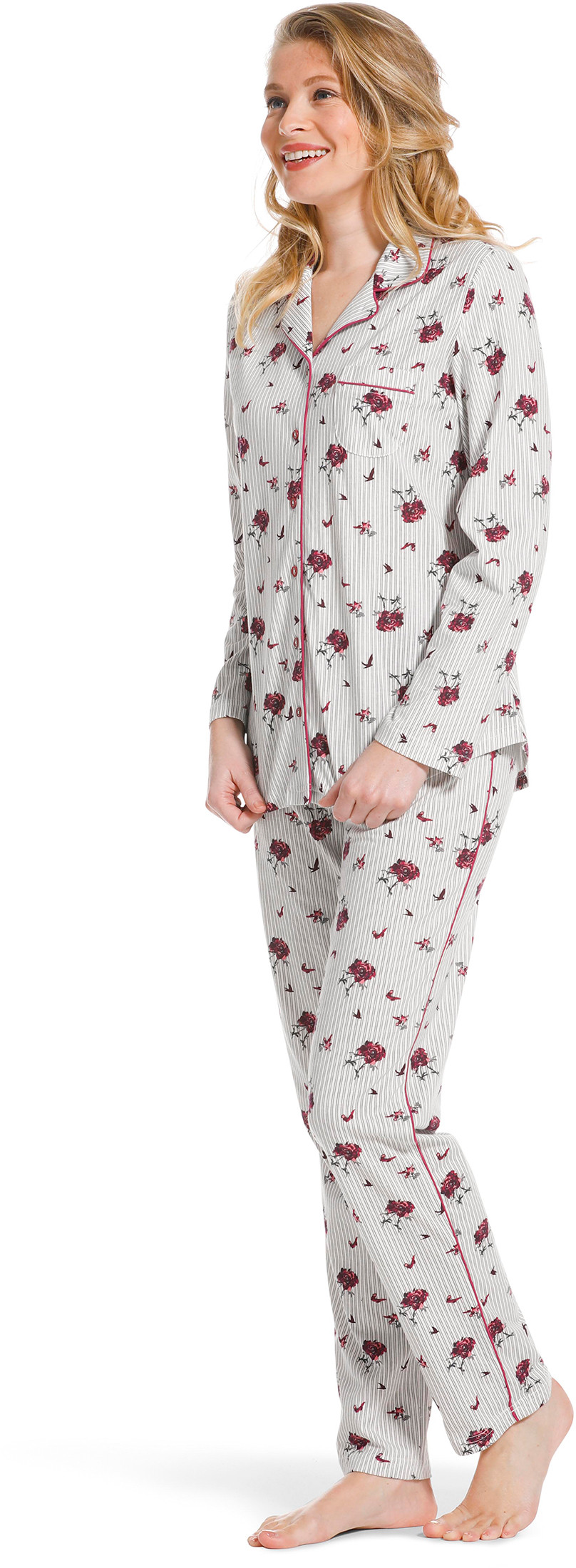 Pastunette doorknoop dames pyjama 20222-156-6-46