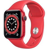 Apple Watch Series 6 40 mm kast van rood aluminium met rood sportbandje [wifi, (PRODUCT) RED Special Edition]