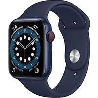 Apple Watch Series 6 44 mm kast van blauwe aluminium met blauw sportbandje [wifi + cellular]
