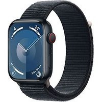 Apple Watch Series 9 45 mm aluminium kast middernacht op solobandje middernacht [Wi-Fi + Cellular]