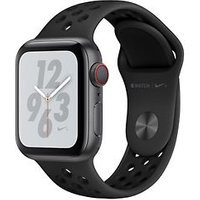 Apple Watch Nike+ Series 4 40 mm aluminium spacegrijs met Nike sportarmband [wifi + cellular] grijszwart