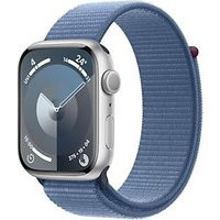 Apple Watch Series 9 45 mm aluminium kast zilver op solobandje winterblauw [Wi-Fi]