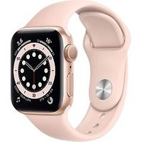Apple Watch Series 6 40 mm kast van goud aluminium met roze sportbandje [wifi]