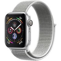 Apple Watch Series 4 40 mm aluminium zilver met geweven sportbandje [wifi] grijs