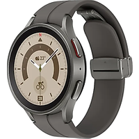 Samsung Galaxy Watch5 Pro 45 mm horlogekast van Grey Titanium op Grey D-Buckle Sport Band M/L [Wi-Fi]