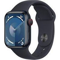 Apple Watch Series 9 41 mm aluminium kast middernacht op sportbandje M/L middernacht [Wi-Fi + Cellular]