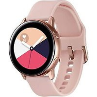 Samsung Galaxy Watch Active 40 mm roségoud met sportarmband rozebeige [wifi]