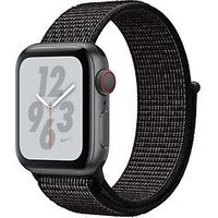 Apple Watch Nike+ Series 4 40 mm aluminium spacegrijs met geweven Nike sportbandje [wifi + cellular] zwart