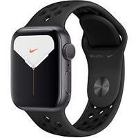 Apple Watch Nike Series 5 40 mm aluminium kast space grey op sportbandje van Nike antraciet/zwart [wifi]
