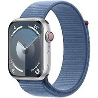 Apple Watch Series 9 45 mm aluminium kast zilver op solobandje winterblauw [Wi-Fi + Cellular]