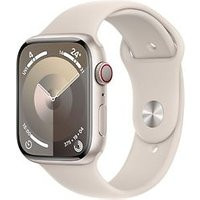 Apple Watch Series 9 45 mm aluminium kast sterrenlicht op sportbandje M/L sterrenlicht [Wi-Fi + Cellular]