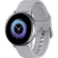 Samsung Galaxy Watch Active 40 mm zilver met sportarmband grijs [wifi]