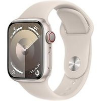 Apple Watch Series 9 41 mm aluminium kast sterrenlicht op sportbandje M/L sterrenlicht [Wi-Fi + Cellular]