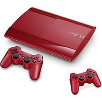 Sony PlayStation 3 super slim 500 GB  [incl. 2 draadloze controllers] rood