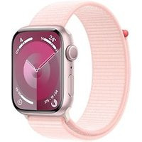 Apple Watch Series 9 45 mm aluminium kast roze op solobandje lichtroze [Wi-Fi]